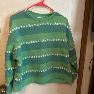 Disneyland resort Green Sweatshirt size small